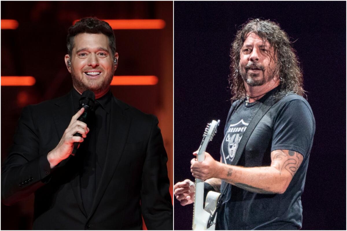 Foo Fighters Bring Out Michael Bublé for “Haven’t Met You Yet” at
