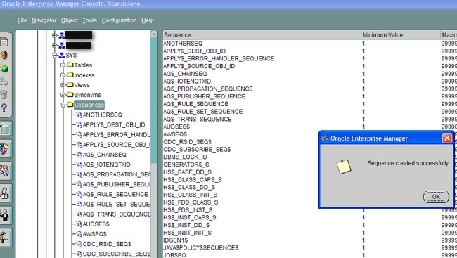 Oracle PL/SQL Sequences
