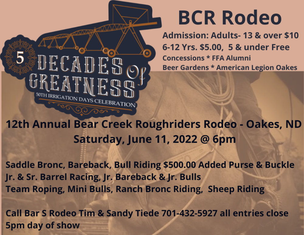 Irrigation Days Oakes, North Dakota