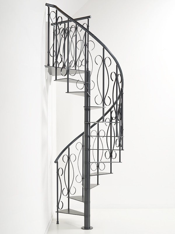 Retro Unique Spiral Staircase 130 cm Oak Factor