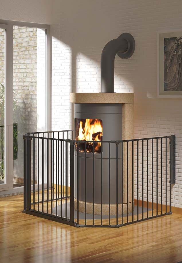 Dolle Ben Safety Gate / Fireplace Barrier Oak Factor