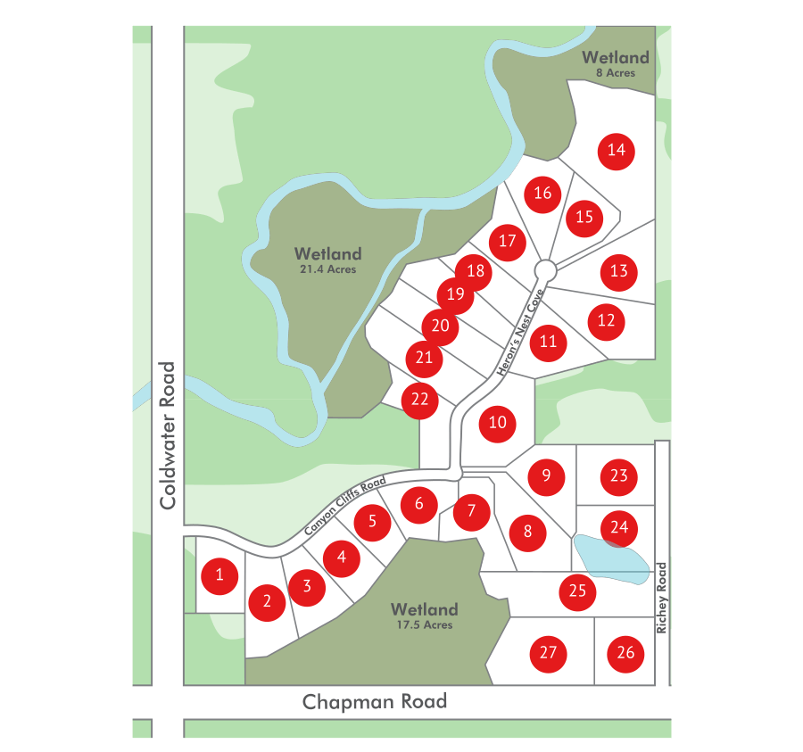 Canyon Cliffs Community Map Oakmont Development Residential and