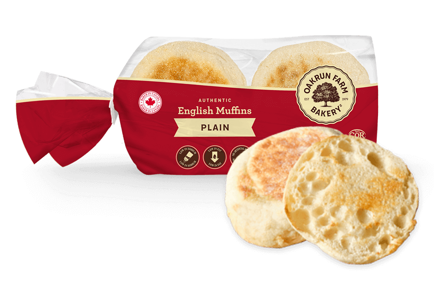 English Muffins (Classic Plain and Whole Wheat) Oakrun Farms Bakery