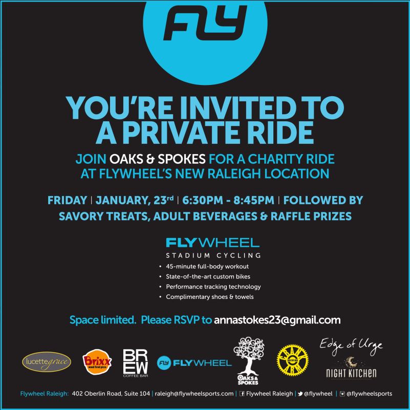 Warm Your Buns Oaks & Spokes’ Winter Fundraiser Oaks & Spokes