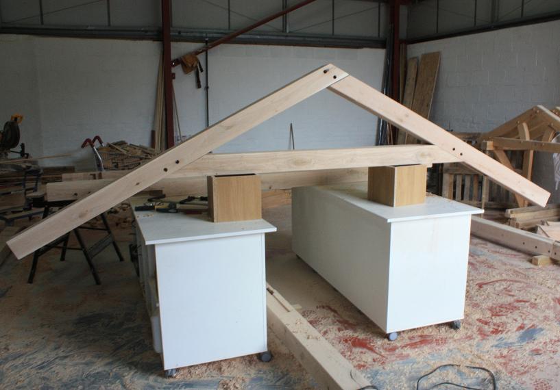Raised King & Queen Post Truss Prices UK Oak Roof Trusses Oak