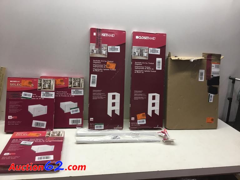Auction62.com | Lot of Closetmaid Organization Items....