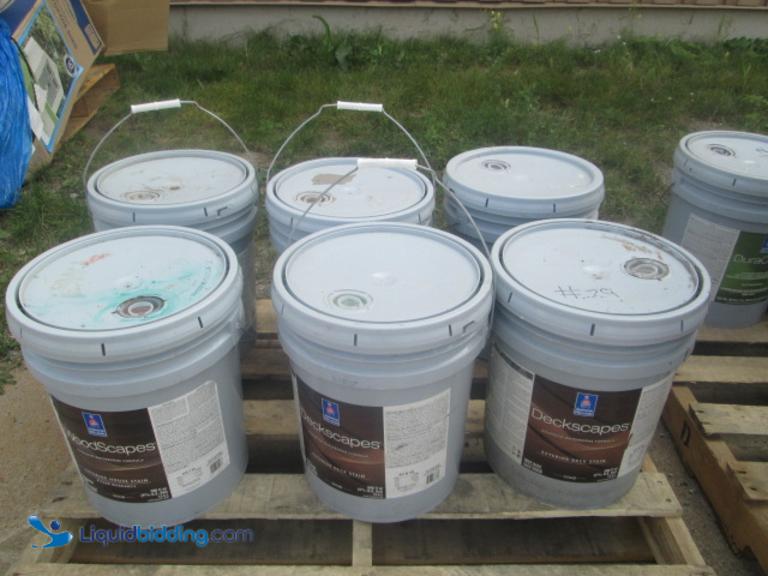 LiquidBidding (6) 5gallon woodscapes, exterior...