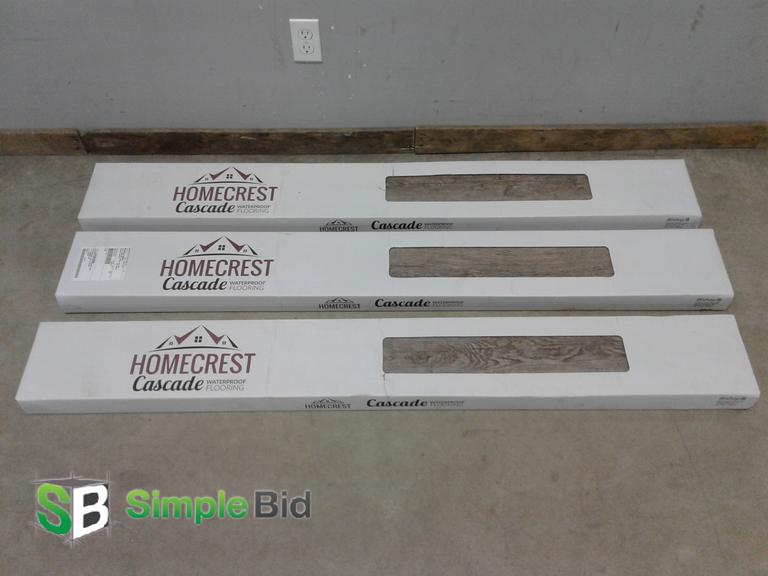 SimpleBid Inc. Lot of (3) Boxes of HomeCrest Cascade...