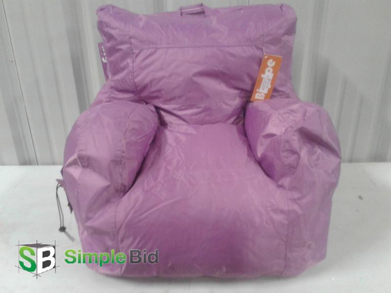 SimpleBid Inc. New Purple Big Joe Bean Bag Chair