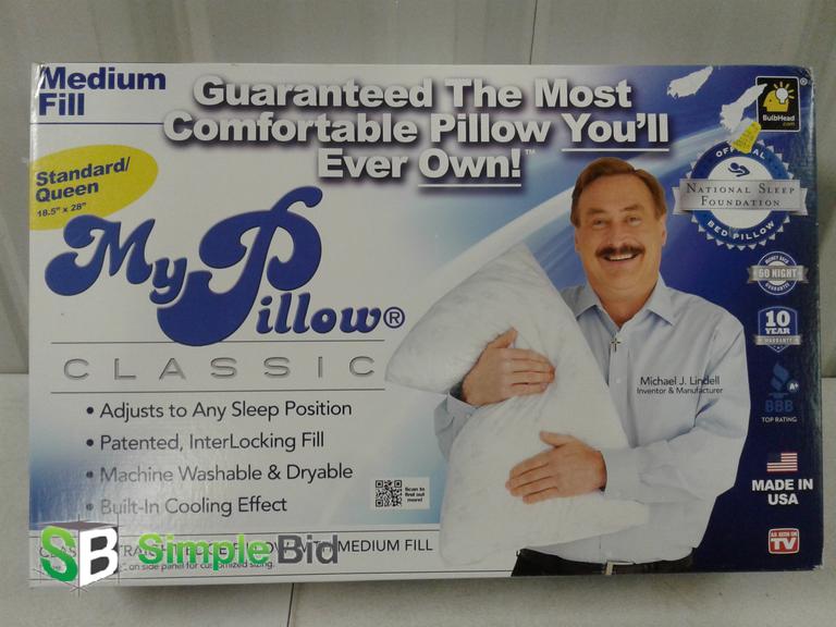 SimpleBid Inc. New My Pillow Classic Adjusts to...