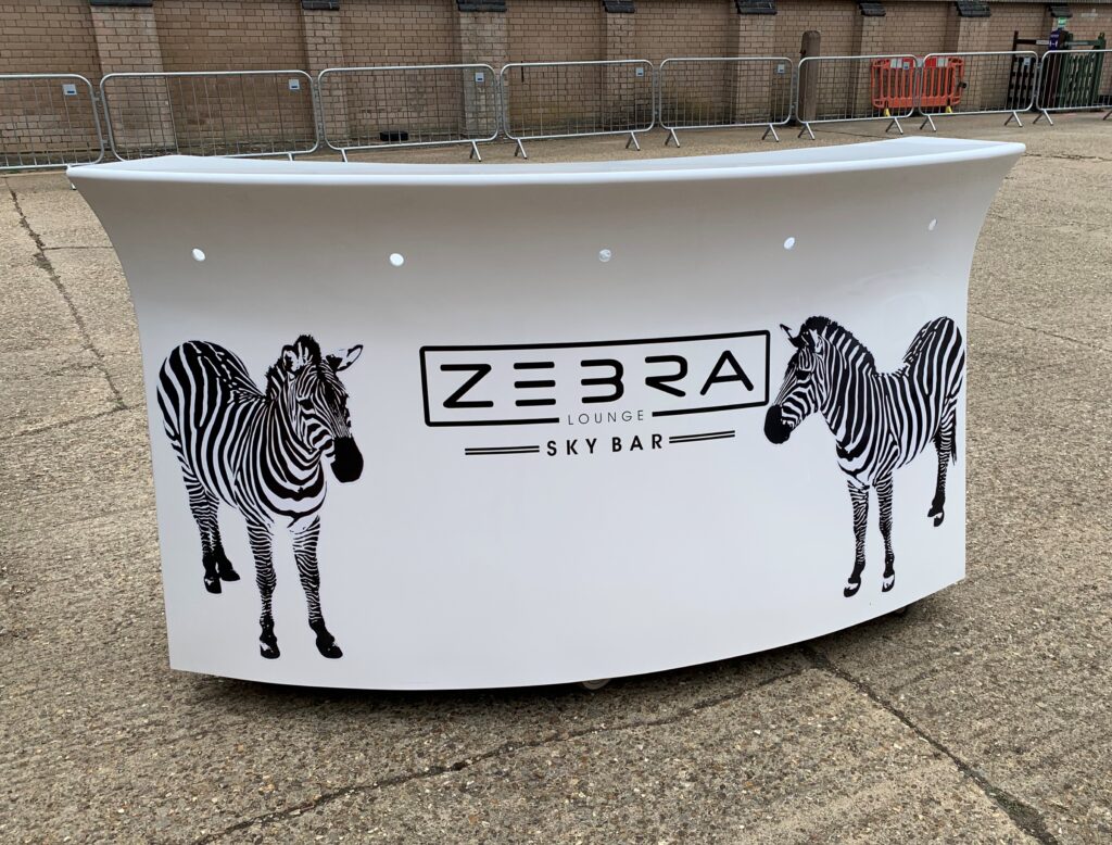 Zebra themed Mobile Bar Oasis Mobile Bars