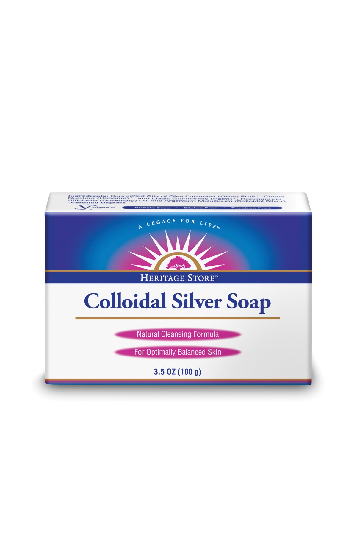 Colloidal Silver Foaming Soap, 100g. Oasis Naturals