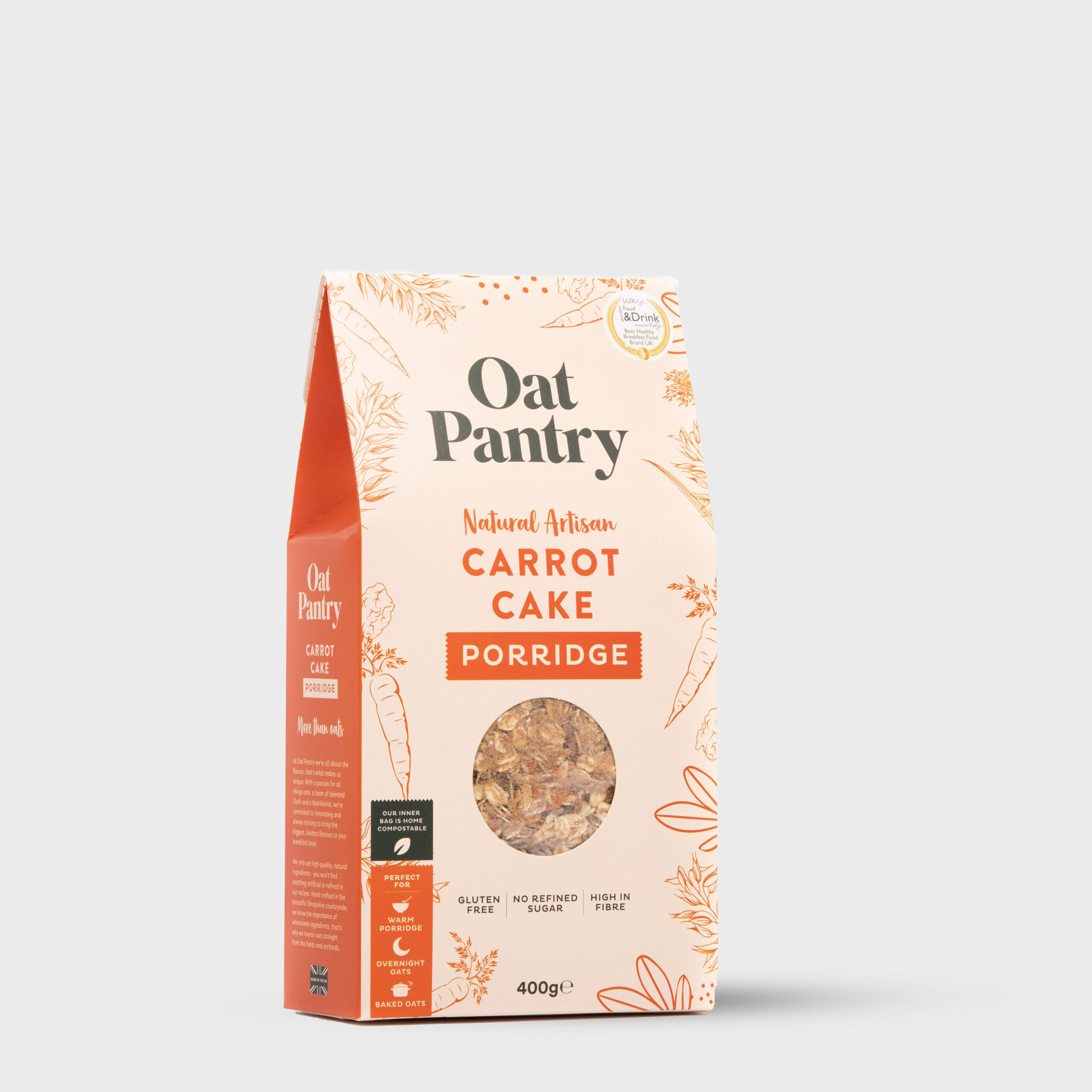 Oat Pantry Carrot Cake Porridge 400g Oat Pantry