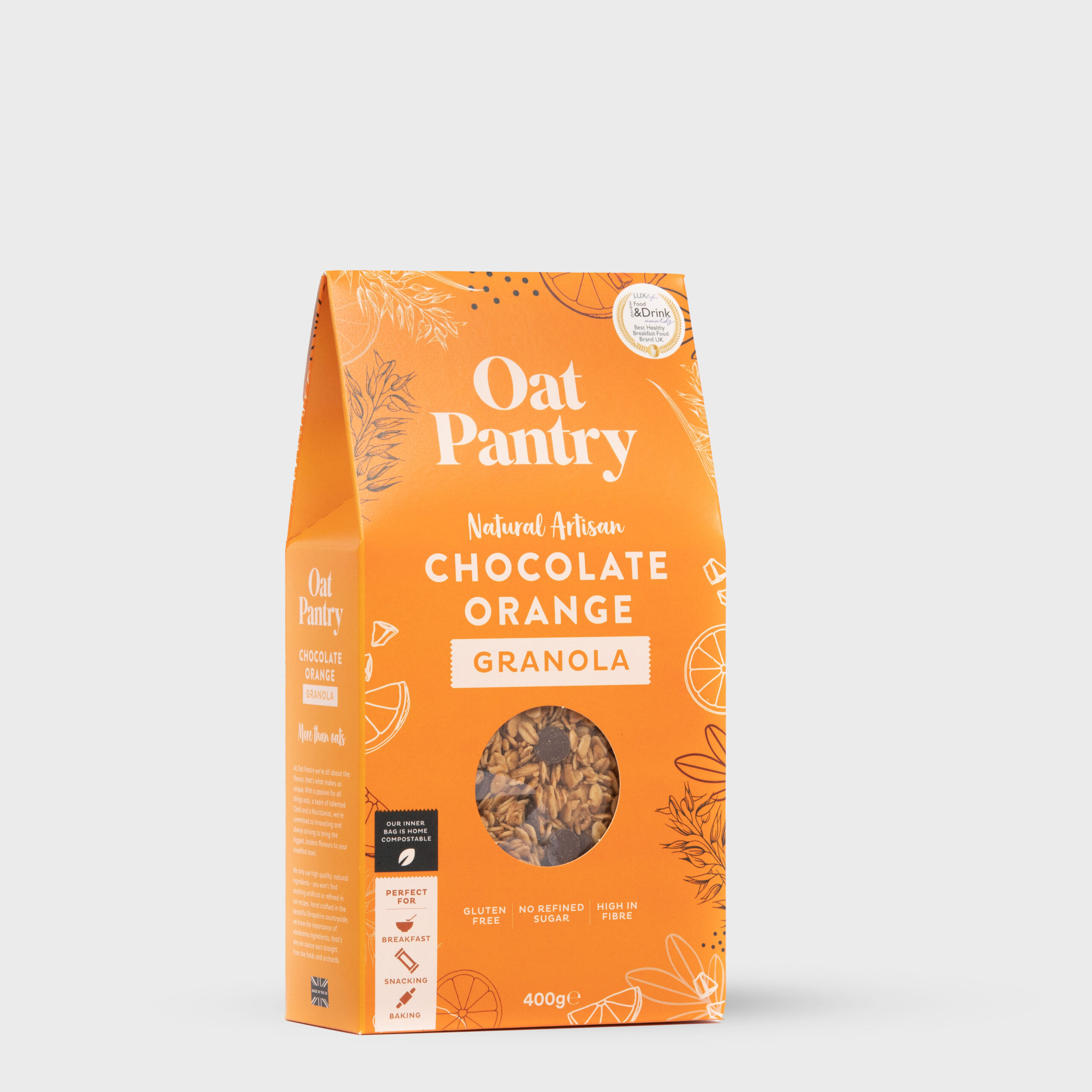 Oat Pantry Chocolate Orange Granola 400g Oat Pantry
