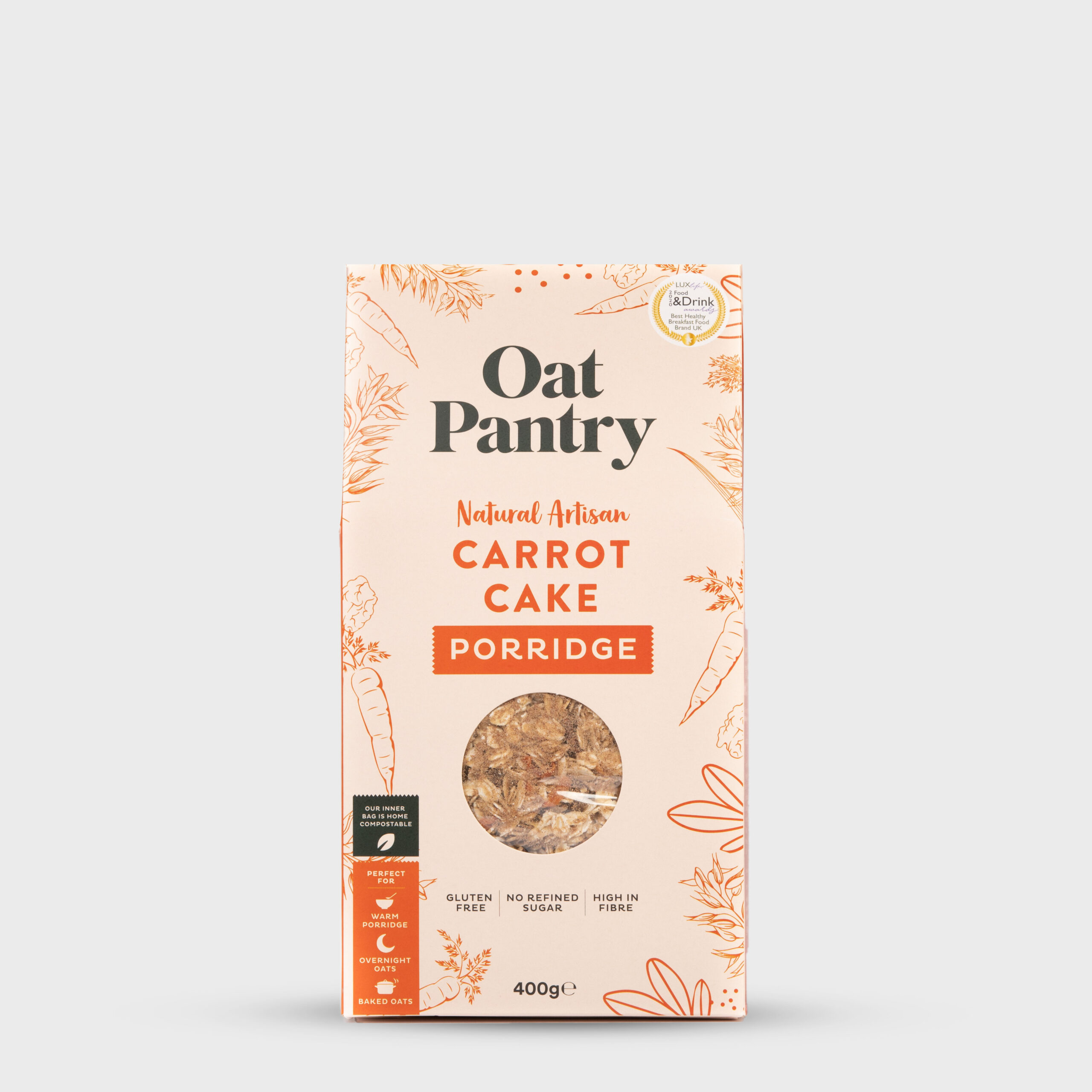 Oat Pantry Carrot Cake Porridge 400g Oat Pantry