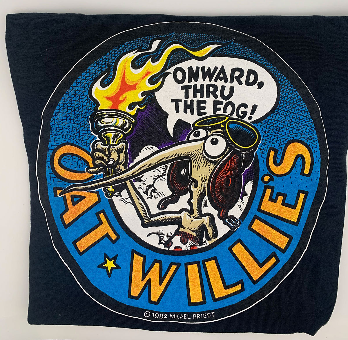 Round Design TShirt (Short Sleeve Black) Oat Willie's Campaign