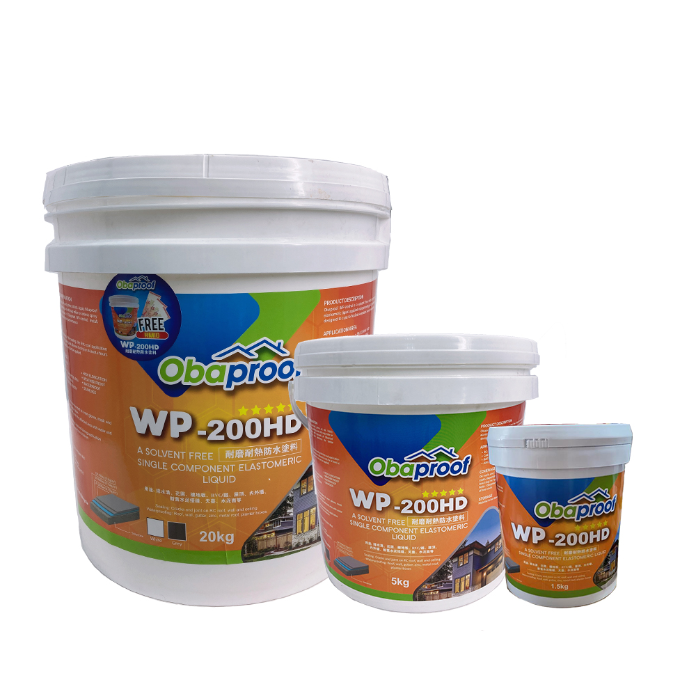 WP200HD Waterbased Single Component Elastomeric Liquid Coating Obaproof