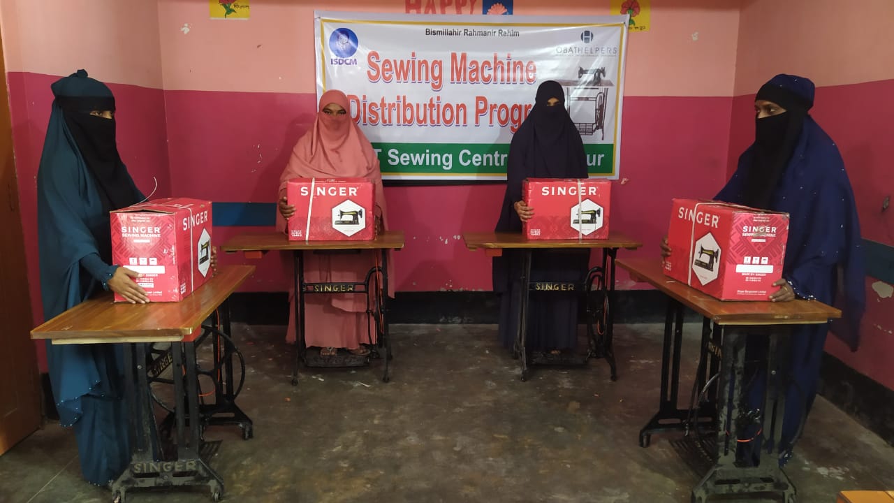 17 sewing machines empower women Obat Helpers