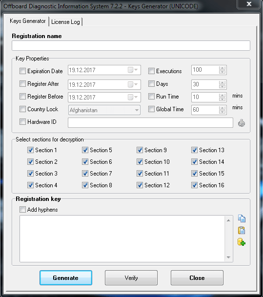 OdisE 7.2.2 and OdisS 4.2.3 Key Generators Automotive Files