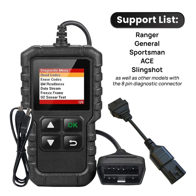 DIAGNOSTIC CODE READER ADAPTER OBD2 SCANNER for POLARIS Slingshot, ATV