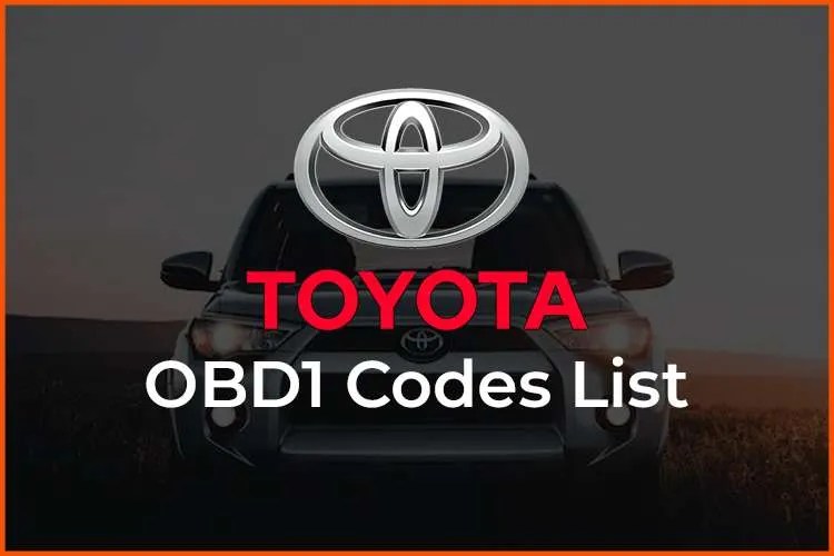 Toyota OBD1 Codes List (Free Download PDF) - OBD ADVISOR