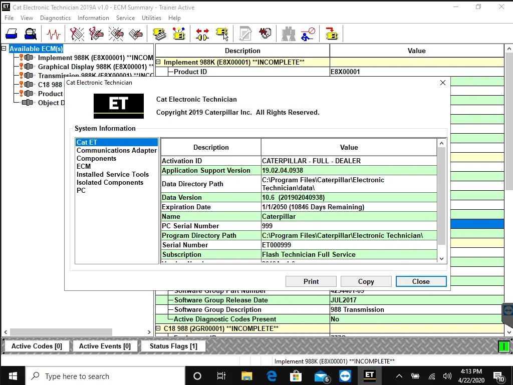 Caterpillar Electronic Technician Software OBDTotal