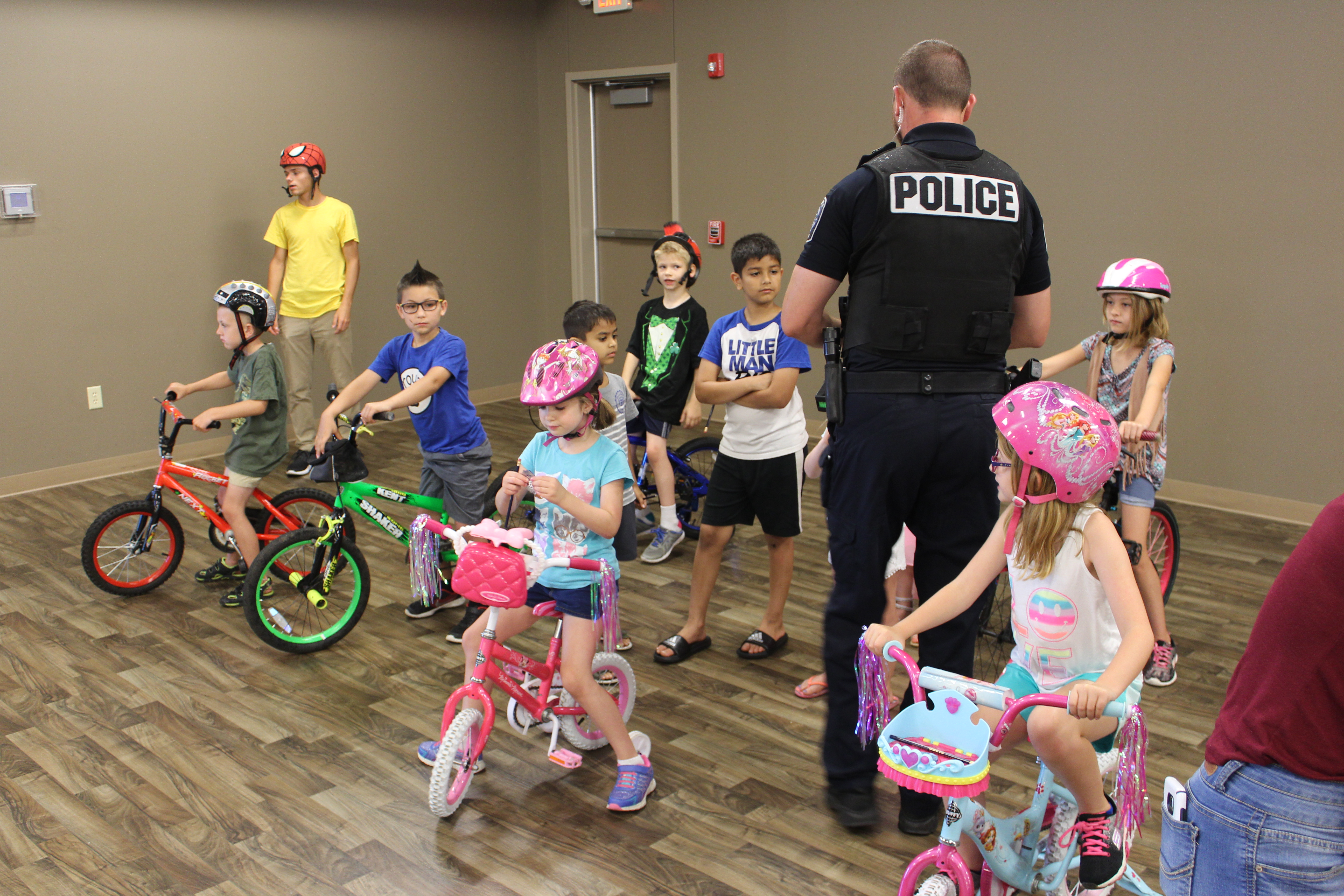 OPD teaches bike safety at the Obetz Kids Camp City of Obetz