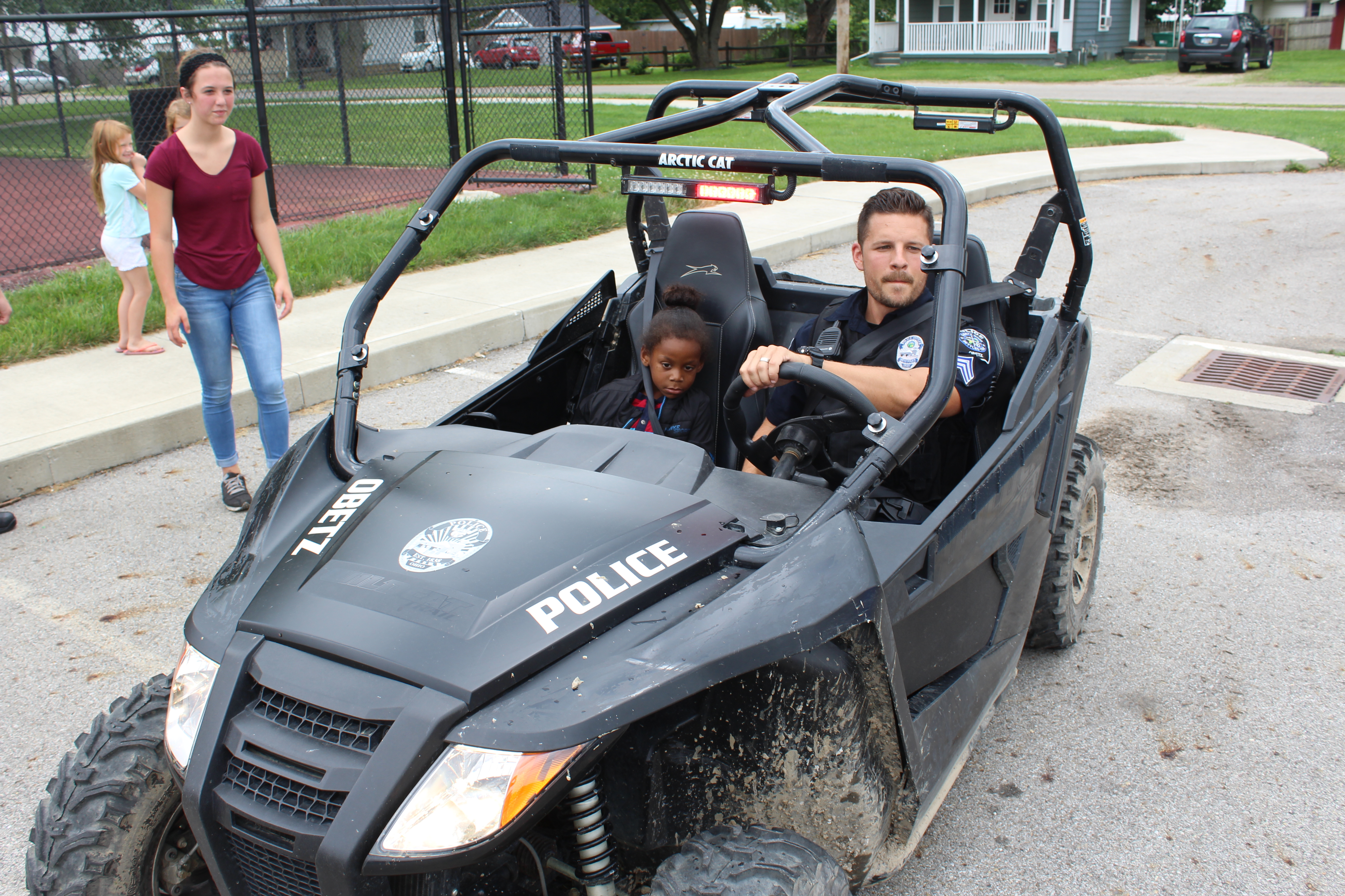OPD teaches bike safety at the Obetz Kids Camp City of Obetz