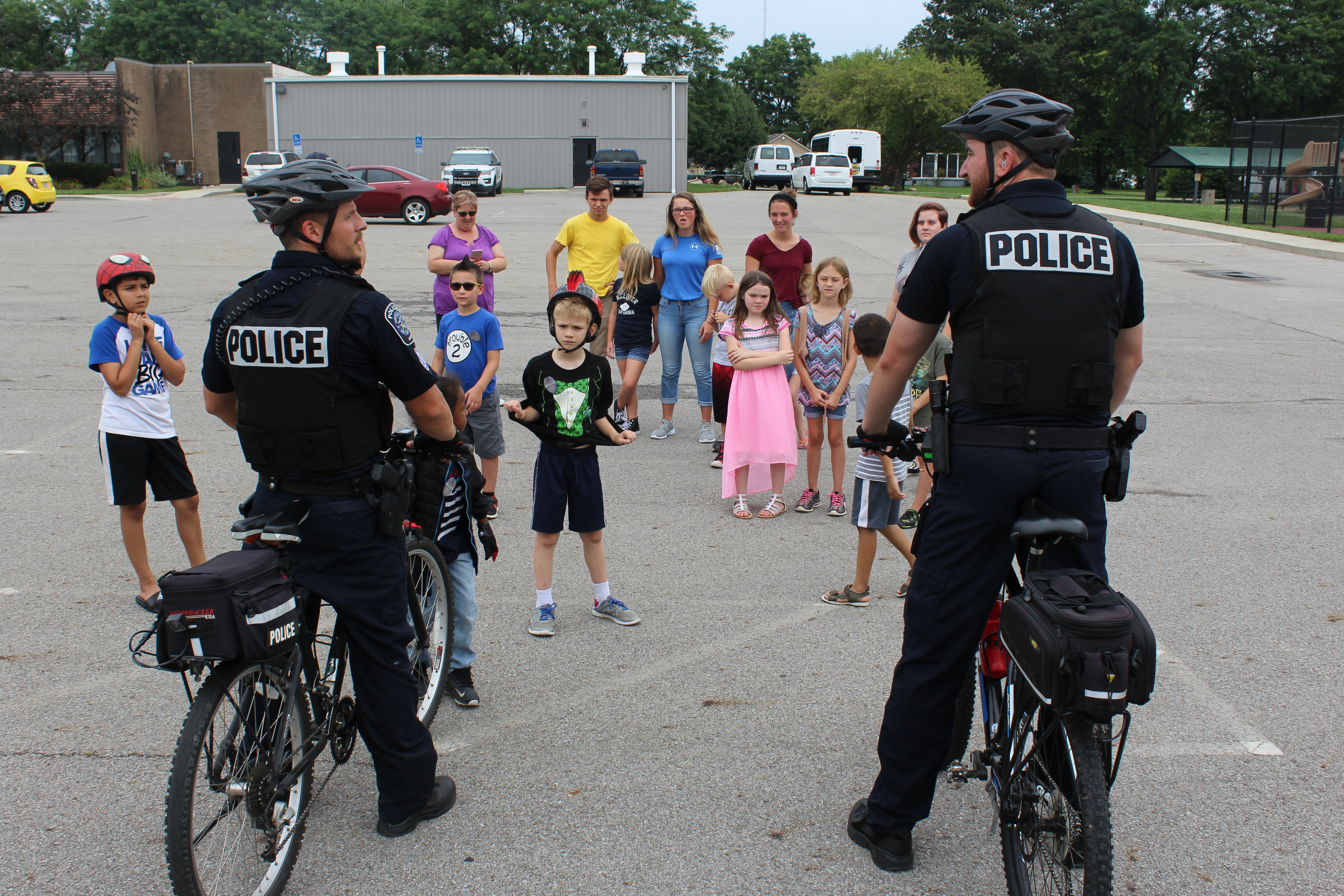 OPD teaches bike safety at the Obetz Kids Camp City of Obetz