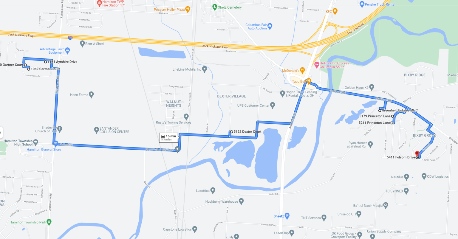 Light Display Route 2 City of Obetz