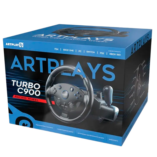 Руль PS 4 Artplays Street Racing Wheel Turbo C900 в Алматы цены