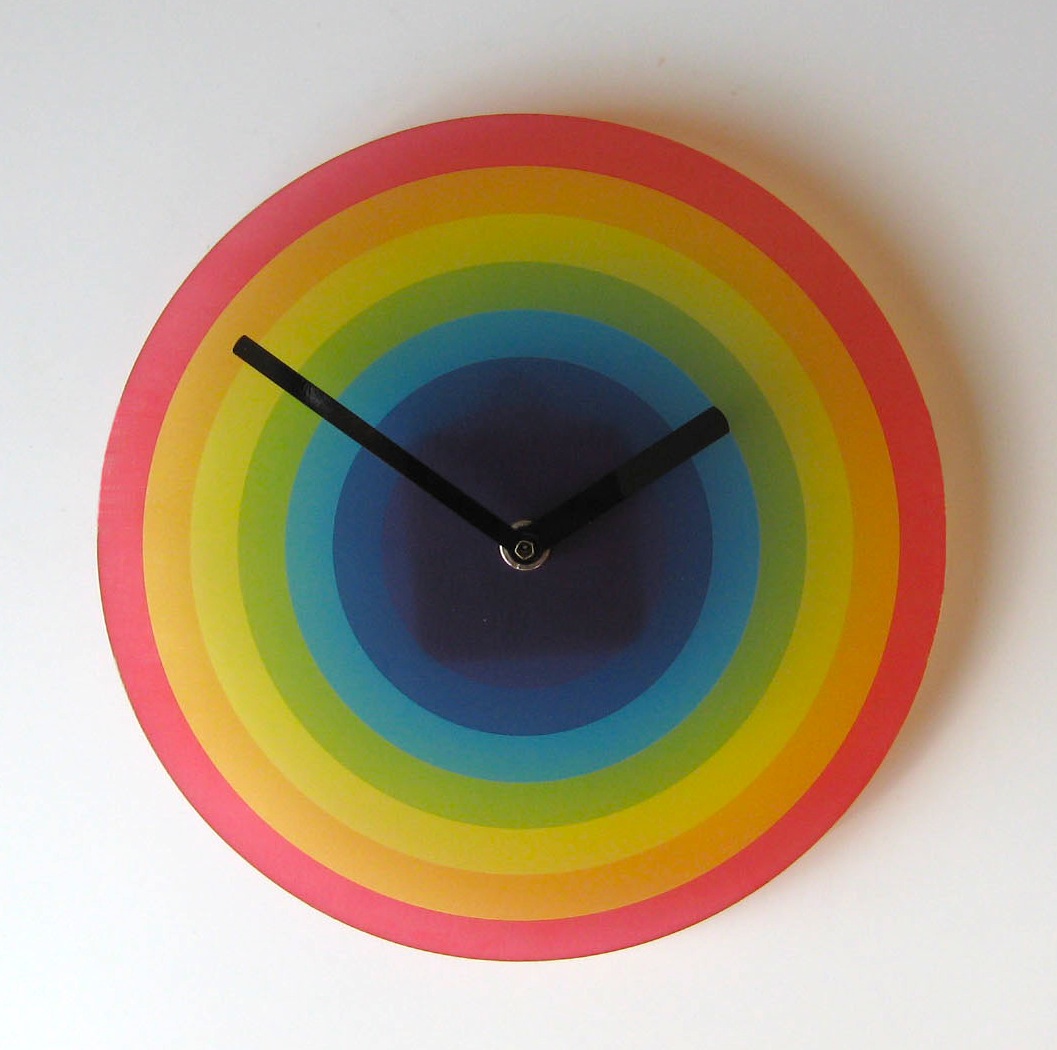 Rainbow Wall Clock