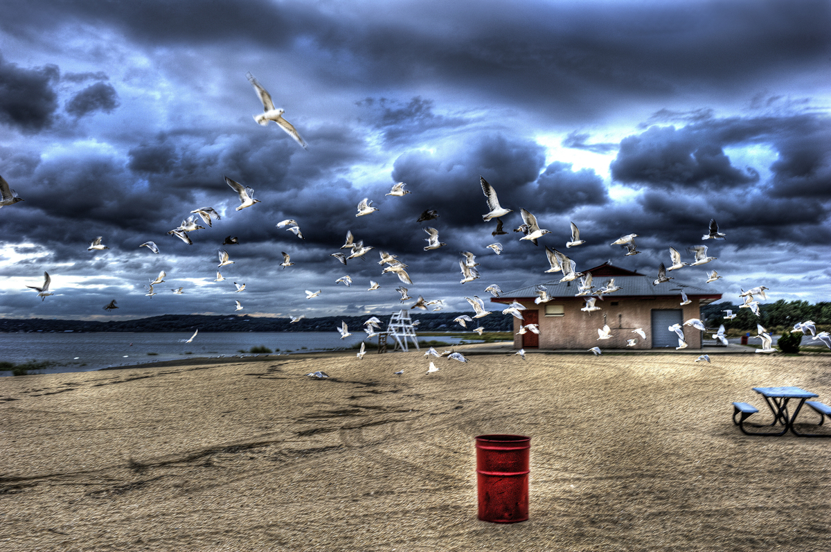 "Center Island Beach" (Original art by Tommi Simone)