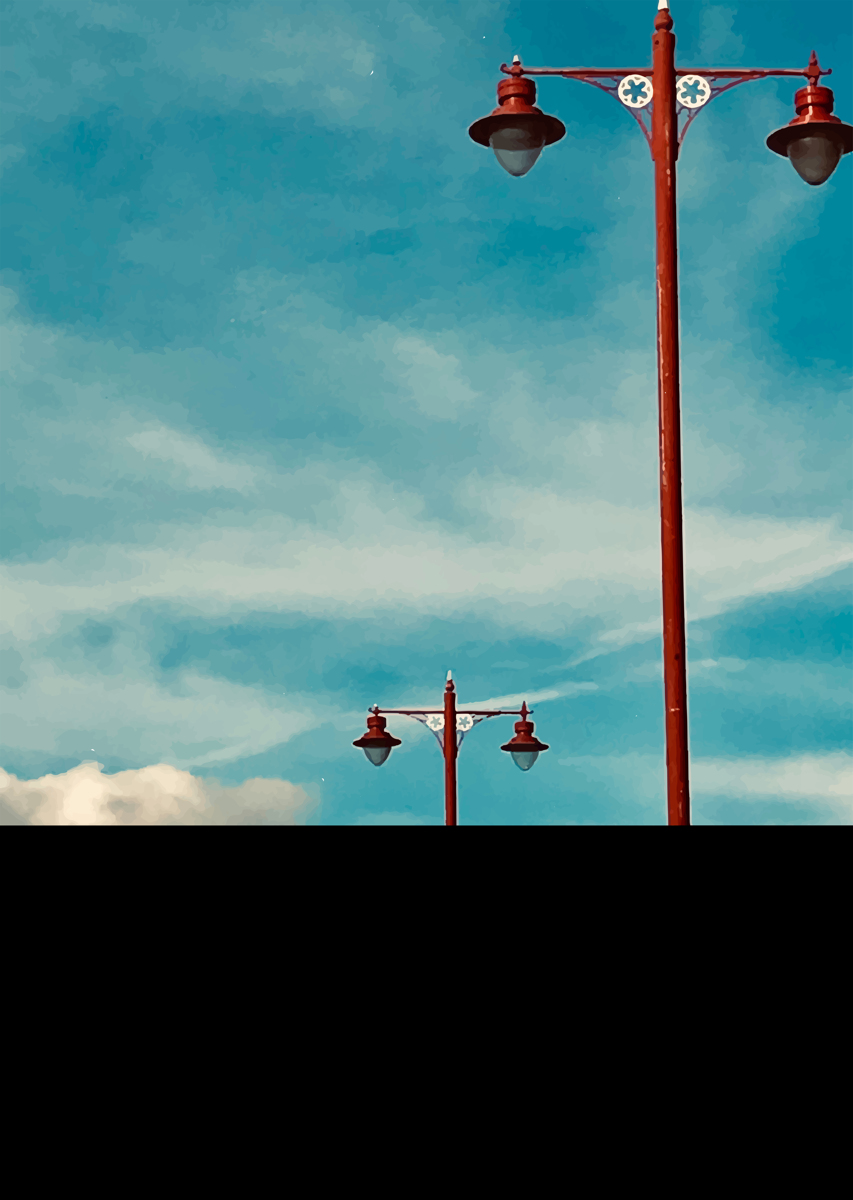 Red Lamp Posts