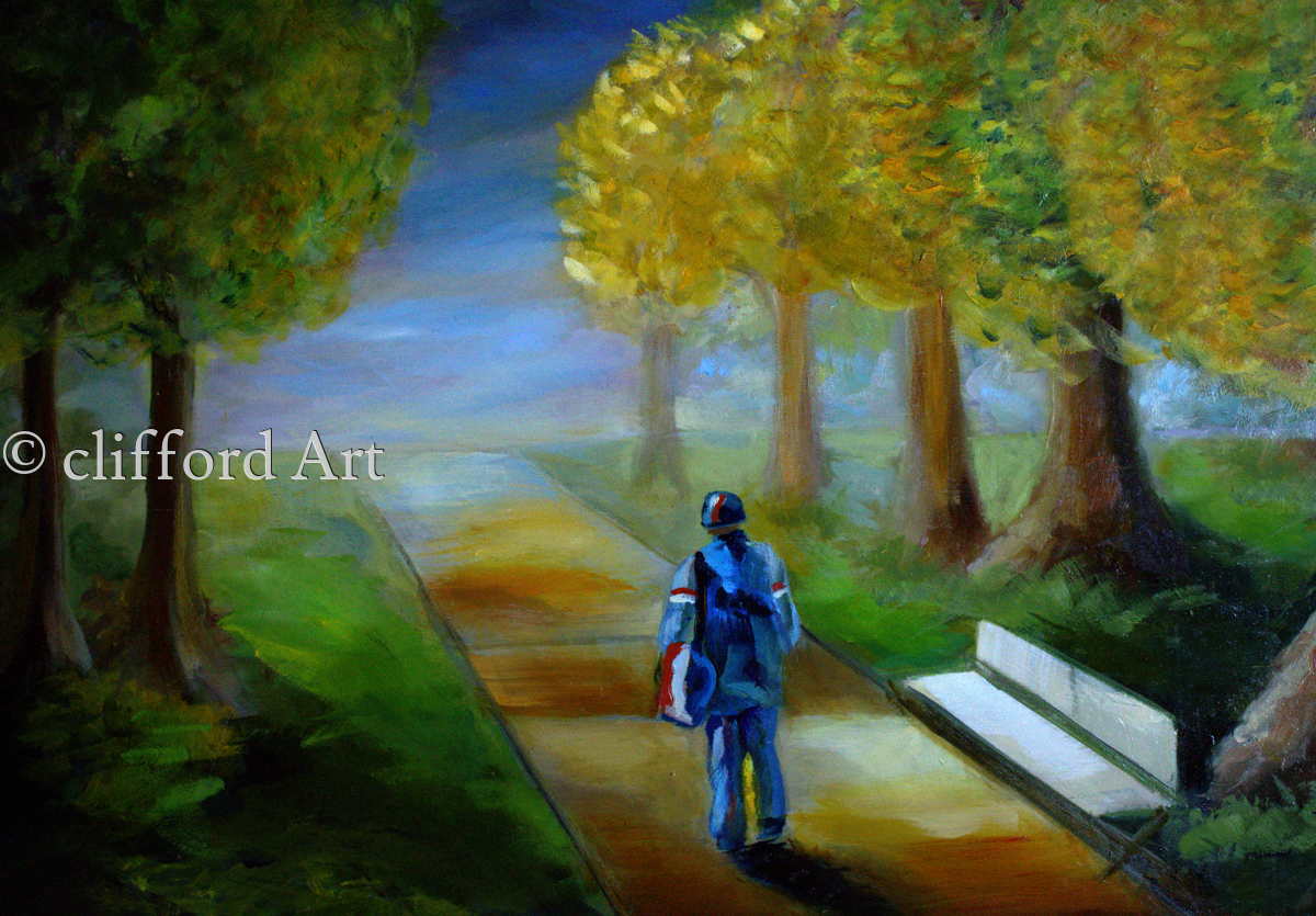 "Out For Delivery" (Original art by Clifford Art)