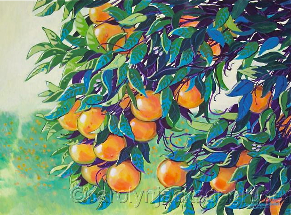 Orange Grove Painting