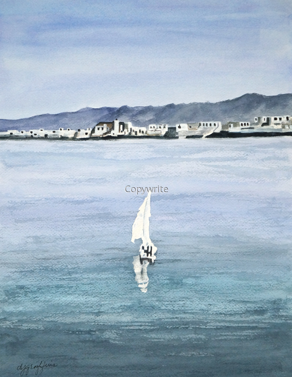 "Sailing Home" (Original art by Deborah Graffuis)