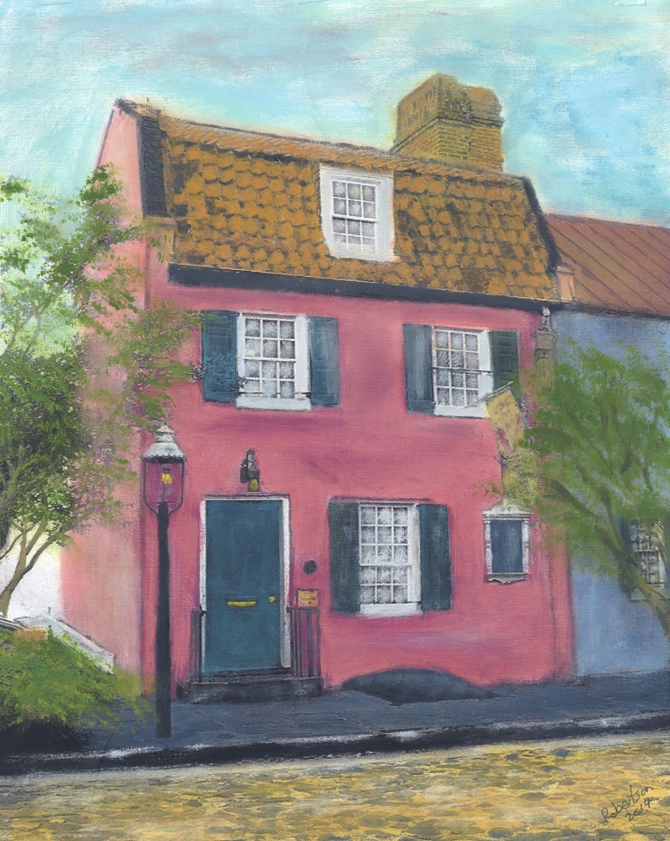 Printmaking "The Pink House" (Original art by Gregory Royce Robertson)