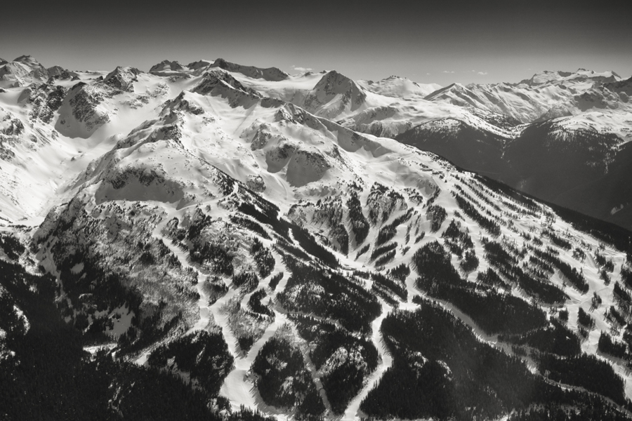 "Pemberton to Whistler, Ski Resort" (Original art by Royden