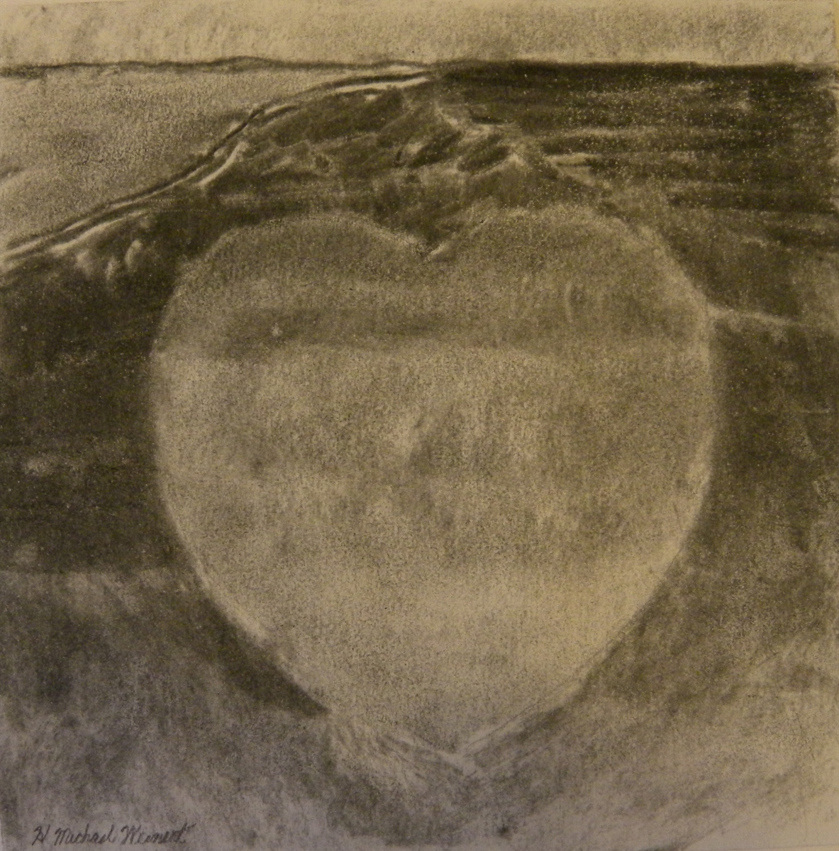 Drawing "Floating Heart" (Original art by H. Michael Weinert)