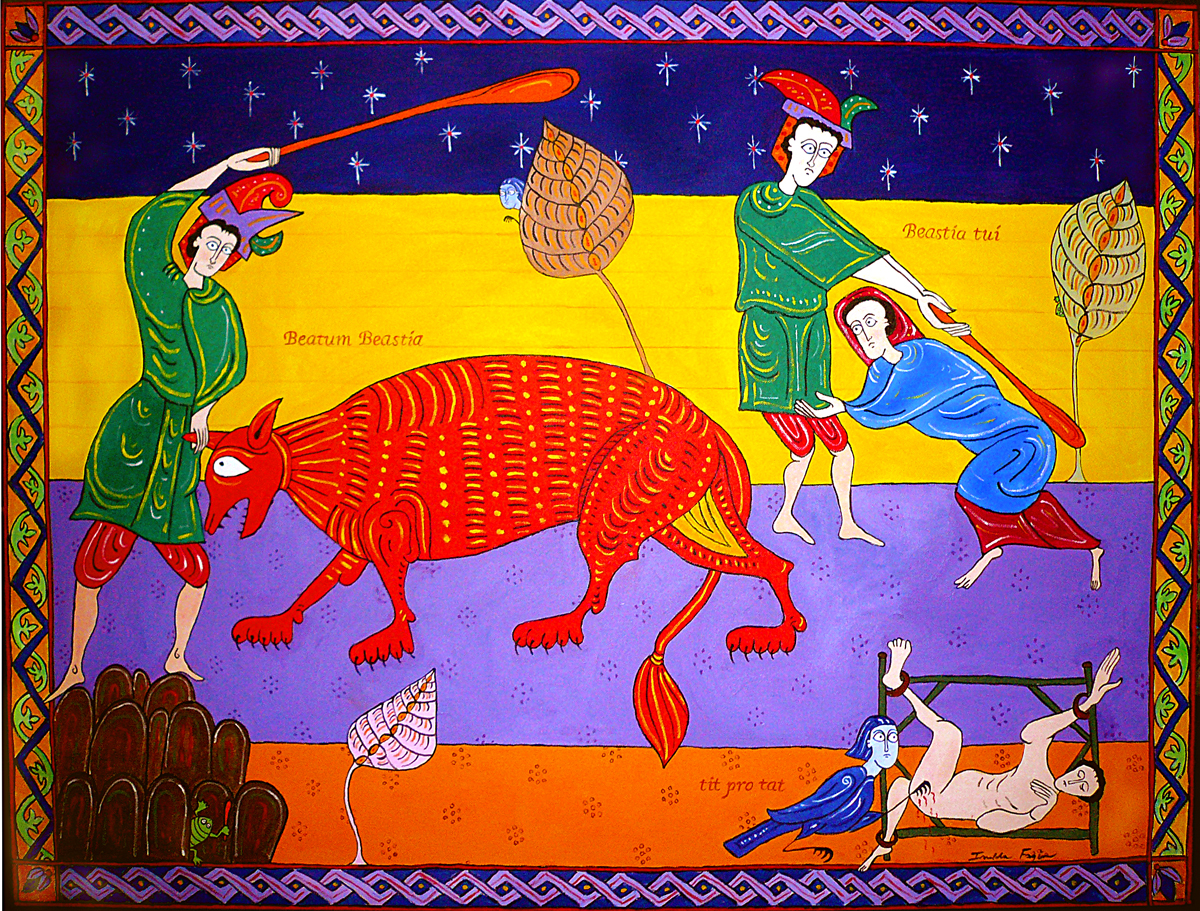 Animal Paintings Cruelty to Animals by Imelda Fagin