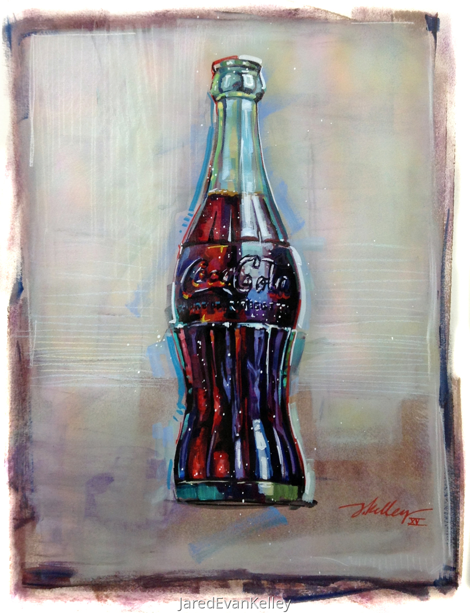 Painting "Coke Bottle 4" (Original art by Jared Kelley)