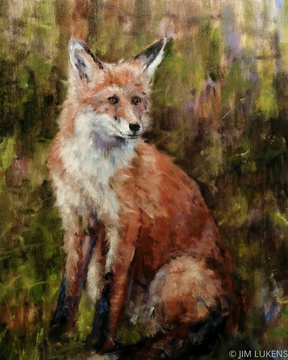 "Young Fox " (Original art by JIM LUKENS)