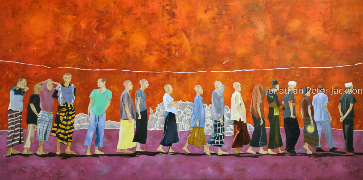 Realist Oil Paintings The Great 21st Century Migration by Jonathan