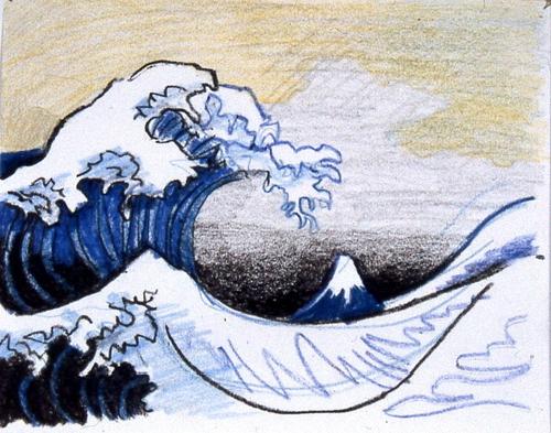 Drawing "Tsunami" (Original art by Joe Kitsch)