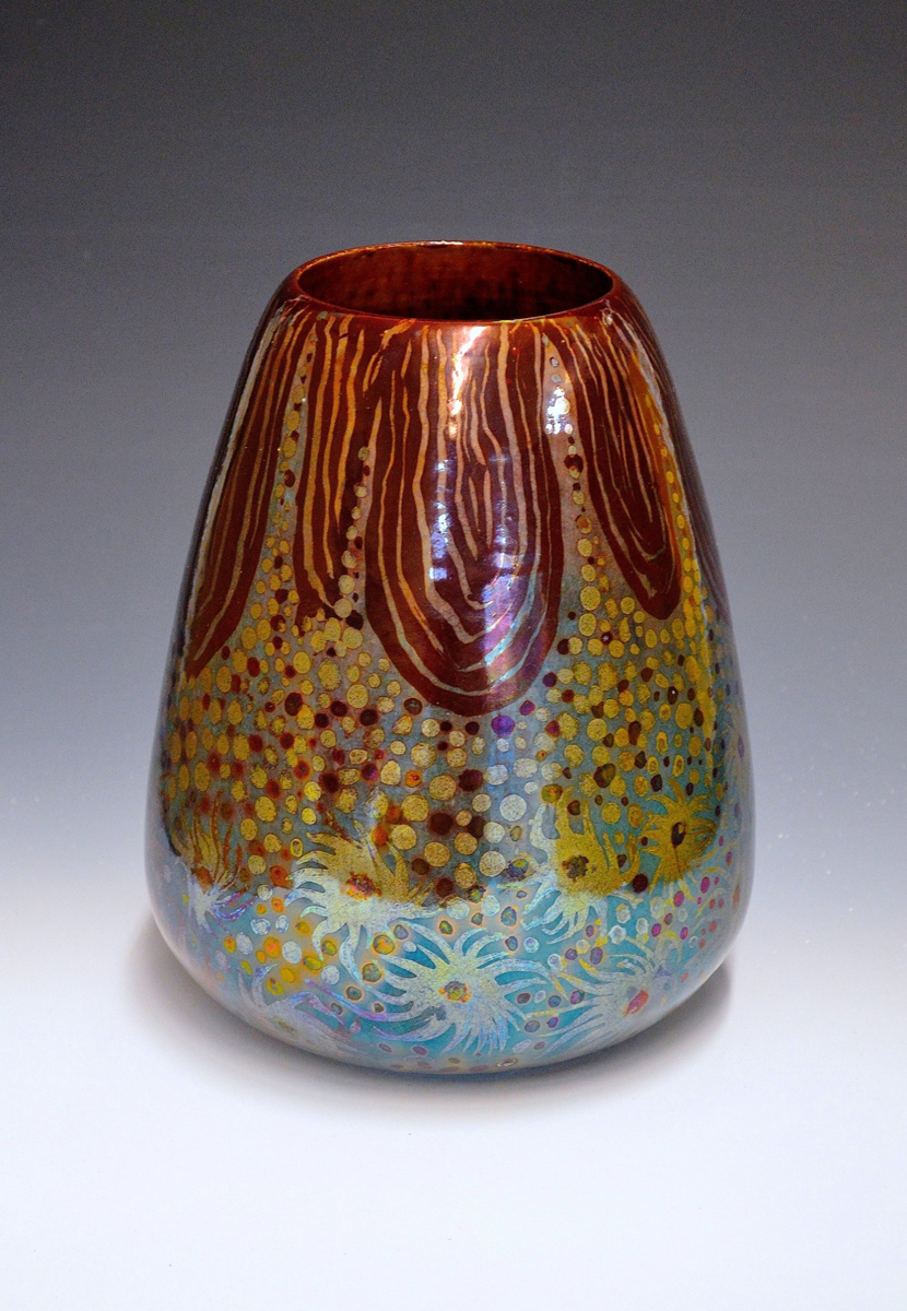 Ceramics and Pottery "Paste Luster Glaze" (Original art by Freiwald