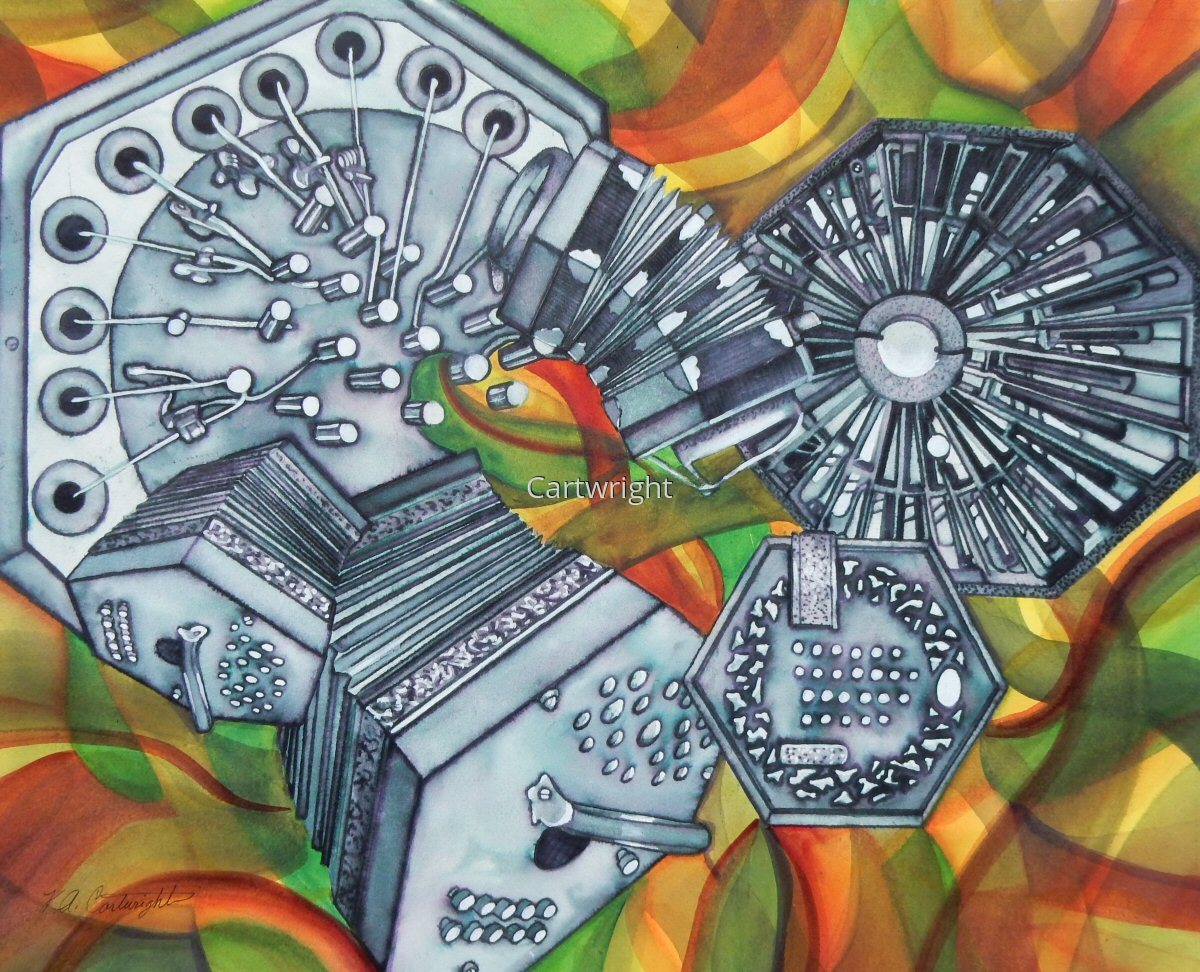 Painting "Concertina" (Original art by Katharine A. Cartwright)