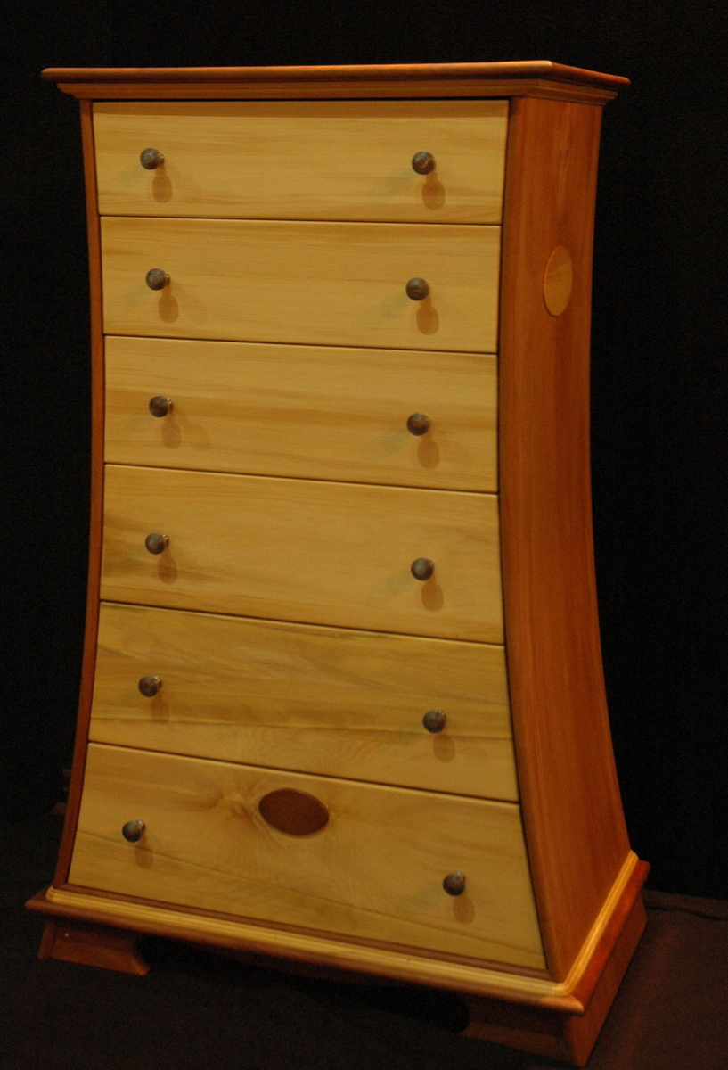 "Tall Curved Dresser" (Original art by Lee Gutterson)