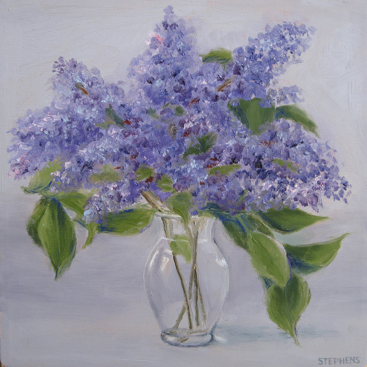 Painting "Vase of Lilacs" (Original art by Lois Stephens)