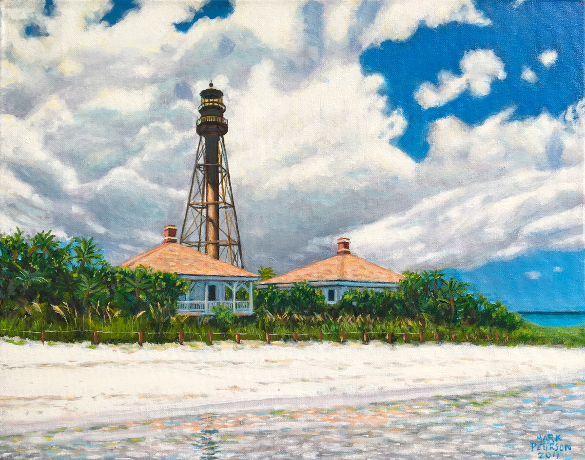 Painting "Sanibel Lighthouse" (Original art by Paintings by Mark